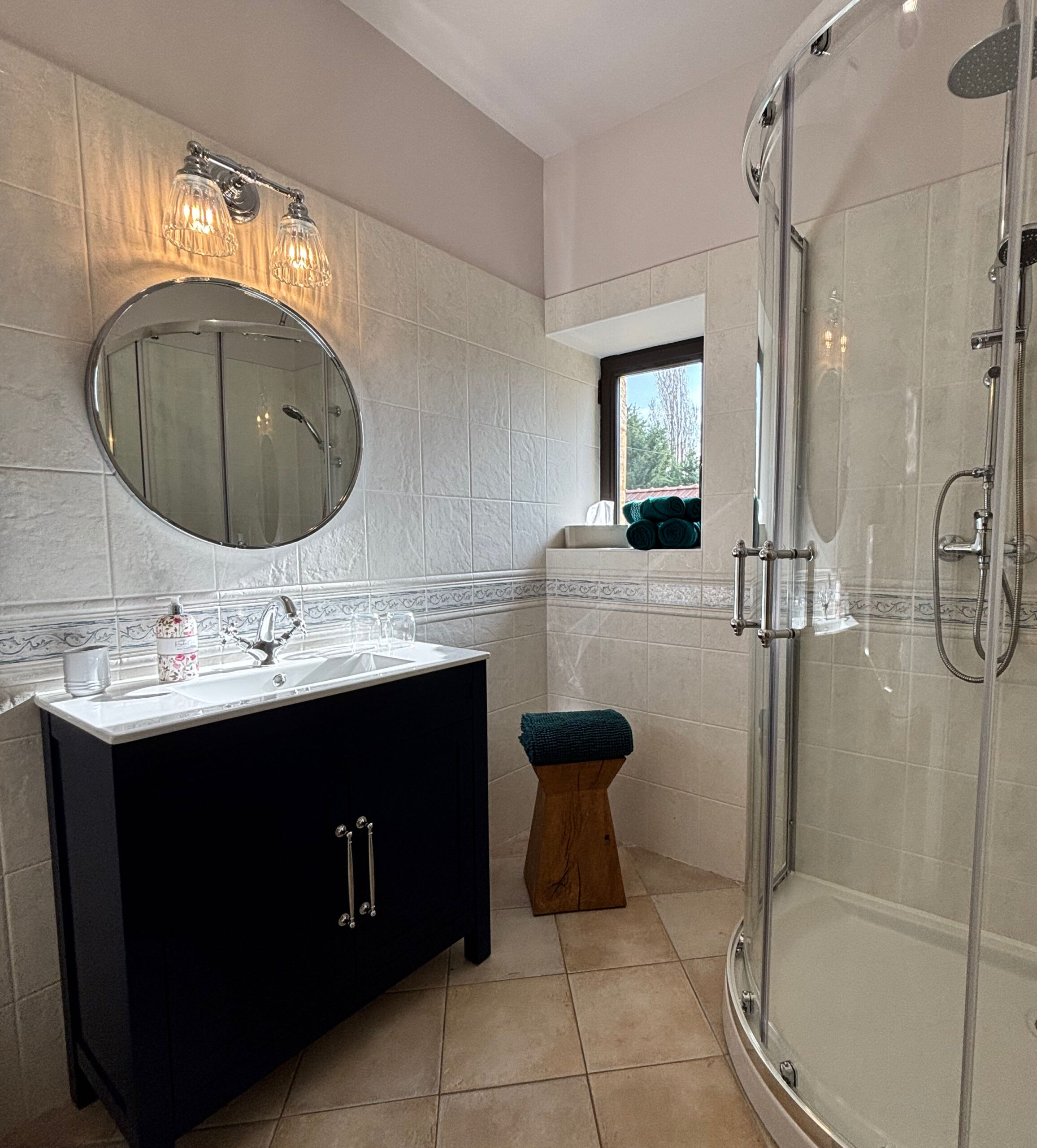 Chambre d'hôtes Sarlat salle de douche